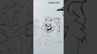 Tom & Jerry drawing /easy drawing #shisnaart #shortsvideo