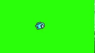 Among Us - Cyan - Ejected / Space Ride - Green Screen - FREE