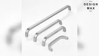 Cara Smooth Satin Silver Cabinet Pulls, Premium Modern Hardware for Luxury Kitchens and Bathrooms