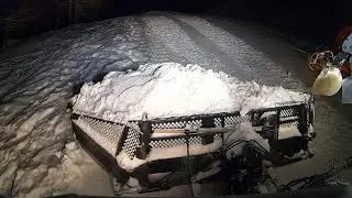 The Power of Winch is Beautiful !! Pushing Snow with Prinoth Leitwolf Part. 1