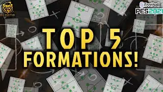 TOP 5 FORMATIONS IN PES 2021 MOBILE | ADVANTAGES & DISADVANTAGES