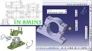 DESIGN INTERVIEW QUESTIONS #4 | Catia Tool testing | plummer block | IN 8MINS