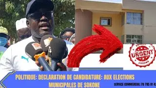 🔴Urgent: Déclaration de candidature Mr Ismaila kebe aux Élections Municipales de Sokone 