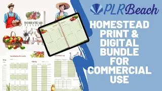 Commercial Use Homestead Digital Planner PLR | Buy and Customize then Sell This Digital Planner!