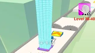 Brick Builder - Level 36 to 40 | Fast Brick Collecting Challenge!