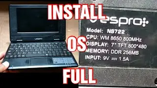 How to Install operating system on NS722  Netbook or WM 8650 mini laptop I Vespro mini laptop repair