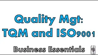 Manufacturing Mastery: Total Quality Management and ISO 9001