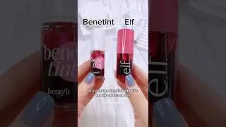 Benefit Benetint против Elf Lip & Cheek Blush Tint #benefit #benetint #elf #lipstain #liptint