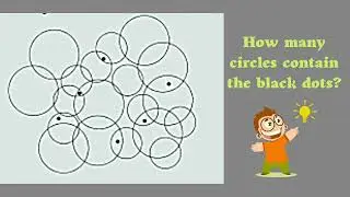 How many circle contains the black dots? Black dots picture puzzle answer! Black dot count riddles!