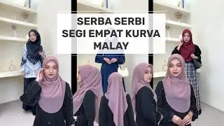 Malay Style Curved/Oval Square Hijab Tutorial