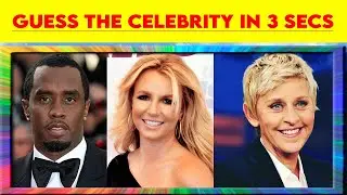 Can You Guess the Celebrity in 3 Seconds?| Guess the Celeb Quiz Challenge| Famous People Quiz