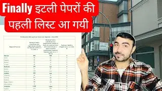 Good News इटली 2026 के पेपरों की पहली लिस्ट आ गई / ITALY 🇮🇹 WORK VISA PAPER 2026 