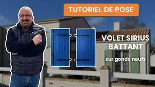 Tutoriel - pose du volet battant aluminium Sirius sur gonds neufs | Menuiseries &Agrave; Poser