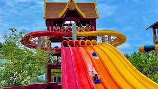 Multi Lane Race Water Slide at Andamanda Phuket