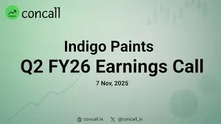 Indigo Paints Q2 FY26 Earnings Conference Call | Concall.in