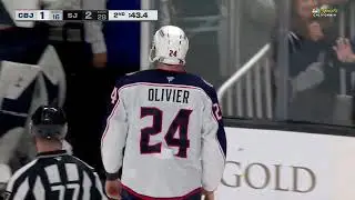 Ryan Reaves vs Mathieu OIivier Round 2. (NBC Sports California Feed) Jan 6, 2026