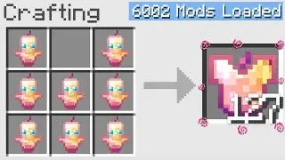 Minecraft UHC but crafting recipes are RANDOM... with 6,000 mods.