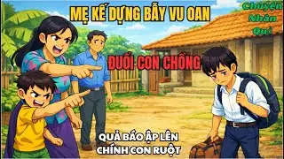 Mẹ Kế Vu Oan Đuổi Con Chồng Ra Khỏi Nhà, Cái Kết: Quả Báo Rơi Vào Chính Con Ruột/Chuyện Nhân Quả