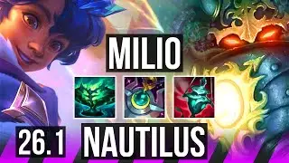 MILIO & Kog'Maw vs NAUTILUS & Aphelios (SUP) | Good KDA: 0/1/34 | EUW Diamond | 26.1