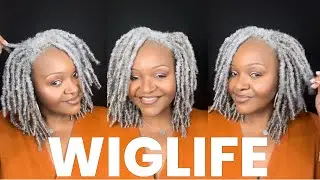 Silver Loc Wig! Over 50? WIGS: HEALTHY HAIR UNDER YOUR WIG!. #beautyover50 #beautyover40  #greyhair