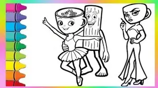 How To Draw Ballerina Cappuccino  Drawing, Coloring and Painting for kids_Child Art