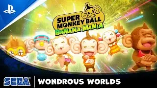 Super Monkey Ball Banana Mania - Wondrous Worlds | PS5, PS4