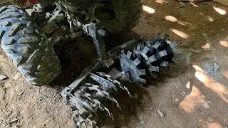 Temu ATV Disc Harrow setup #whatzupoutdoors #deer #temu #foodplots #discharrow #plowing
