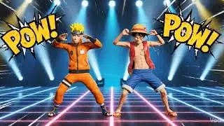 Naruto and Luffy Dancing Shorts 