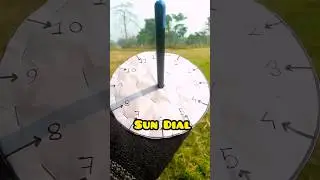 Diy Sundial 🤔 | #shorts #bituexperiment
