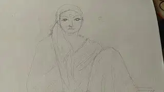 Lady drawing ❤️ Live 🔴