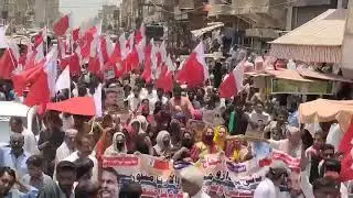 Protest against illegal canals corporate farming and inpcent murdered of two youngers by ppp