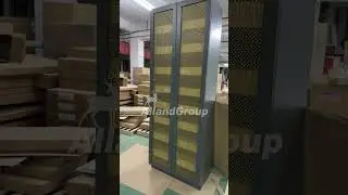Brass Metal Mesh Doors High Cabinet at the factory of Chinese Custom Cabinet Maker-AllandCabinet