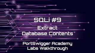 Lab #9: SQL injection attack, listing the database contents on non-Oracle databases EthicalHacking