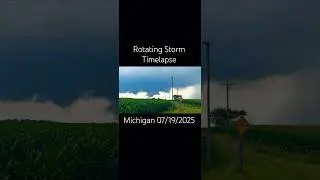 Timelapse of Funnel Cloud Formation #weather #tornado #storm #severeweather #clouds
