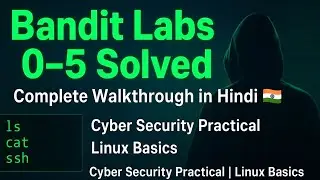 Bandit Labs 0–5 Solved 🔥 | OverTheWire CTF Walkthrough in Hindi