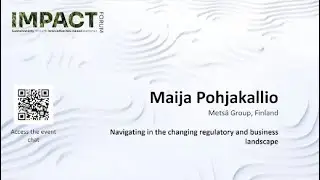 Maija Pohjakallio - Navigating in the changing regulatory and business landscape