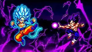 Goku TP V4 OP (all form) VS Vegeta Ultra Ego V3 in Mugen