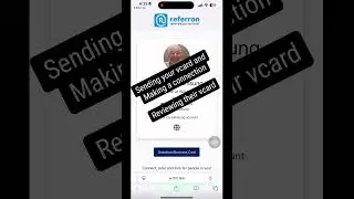 Use #Referron to #connect send your #vCard , make a #referral to someone in your network and #track