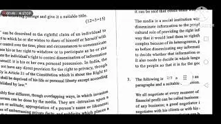 Academic writing and composition (GE) DU SOL PREVIOUS YEAR QUESTION PAPER