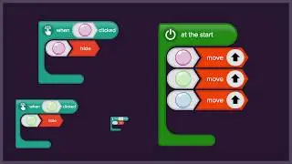 Block coding - Level 1: Burst the bubbles from Simple inputs