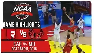 NCAA 94 MB: EAC vs. MU | Game Highlights | October 5, 2018