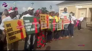 Protesters In Abuja Turn Out For Busola Dakolo