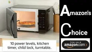 Amazon Basics Microwave, Small, 0.7 Cu. Ft, 700W, Works with Alexa