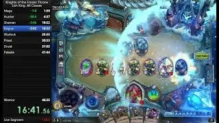 Hearthstone: Frozen Throne 'Lich King, All Classes' Speedrun in 44:58 (beaten)