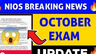 NIOS OCTOBER 2023 EXAM SPECIAL. #nios #tma #ufm  #niosoctober2023