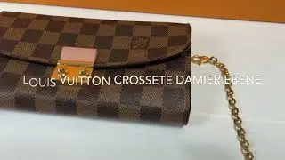 Louis Vuitton Chain Croisette Damier Ebene Magnolia Authentic