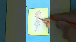 [🌸paper diy🌸] How to draw Ember🔥 #shorts#ember#elemental