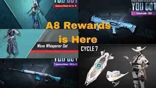 A8 Rewards is Here 🔥| 100 RP Outfit | New Gun Skins | Cycle Rewards Pubgmobile