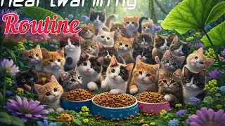A Peaceful Day Feeding Cats, Kittens & Chickens 🐾 Happy Farm Moments |  Paw & Hoof Life
