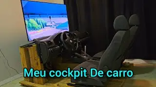 Meu simulador com painel de carro.